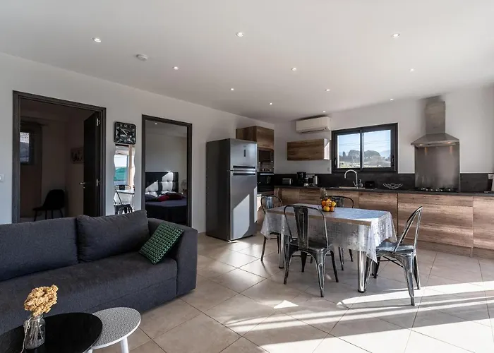 Tatil Evi Proche Ajaccio, Magnifique Avec Piscine Privee 8 Personnes Afa